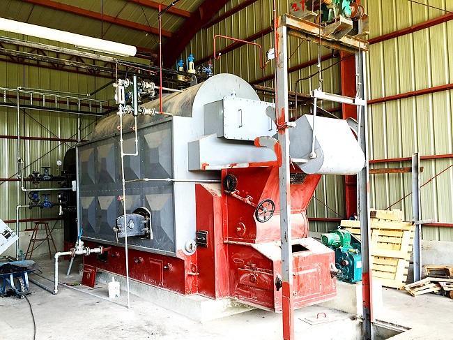 4吨DZL系列链条炉排蒸汽锅炉用于食品厂