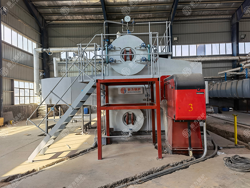 昭通2台SZS系列燃气蒸汽锅炉用于瓦楞纸加工